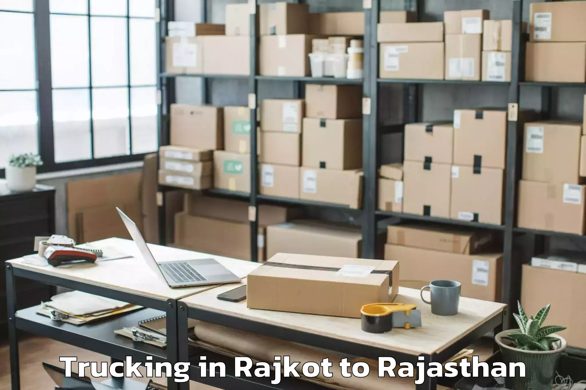 Easy Rajkot to Merta Trucking Booking